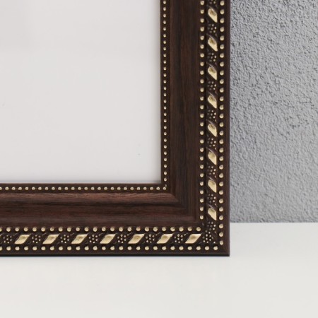 Photo frame Plastic "Mira" 40x50 cm brown (plastic screen)-1