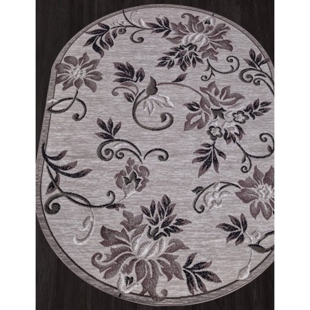 Oval carpet Merinos Silver, size 180x350 cm, Gray color-1