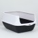 Domik toilet 35 x 50 x 35 cm, white-black