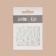 Nail stickers "Pegasus", voluminous, white color
