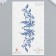 Blue Tattoo Blue "Butterfly with Featers" 18x11 cm mix