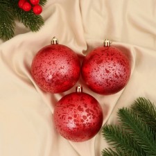 Set of balls plastic D-8 cm, 3 pcs 