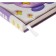 Gift notebook, A6, 100 sheets, color block, with a curly knife, PVC cover, Monster, Mix