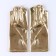 Carnival accessory- gloves, color gold, artificial leather