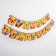 Girland on the eyelets "Happy Birthday!", Length 218 cm, fixtures