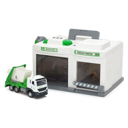 Parking "City Services" with a machine and walkie -talkie, light and sound effects, mix-6
