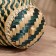 VAZ with a lid weaved, from bamboo 15x15x17 cm