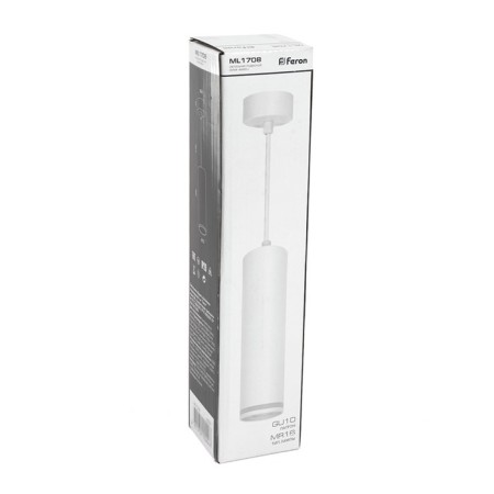 Ceiling light Feron ML1708, IP20, GU10, 35 W, 55x55x200 mm, white color-5