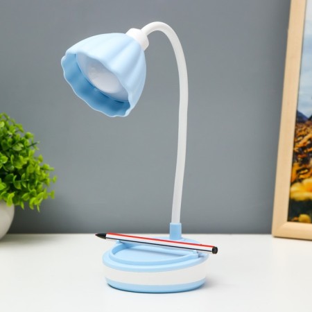 Linei table lamp LED 2W USB AKB Blue 10.5x10.5x37 cm Risalux-5