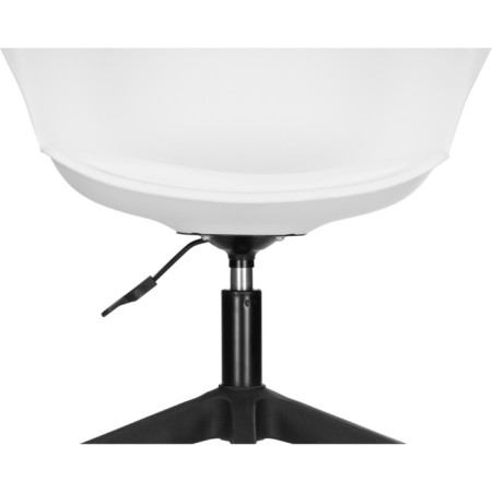 Computer chair Tulin plastic/eco -leather, black/white 60x60x83 cm-5