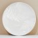 Ceramic plate "Fern", 25.5 cm, white color