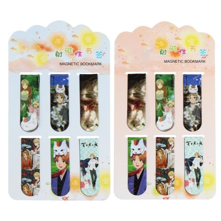 A set of magnetic bookmark for books Calligrata 6 pieces, "Anime", MICC-2