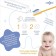 Baby toothbrush with soft bristles, nylon, yellow color