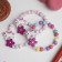 Bracelet Children's "Choselka" unicorn with a flower, color mix