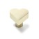 Furniture button “Heart” handle, satin gold color