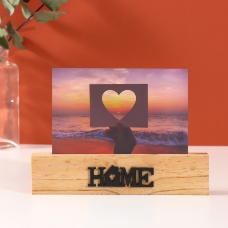 Photo frame wood, acrylic 10x15 cm "House" 2.5x20.3x14 cm