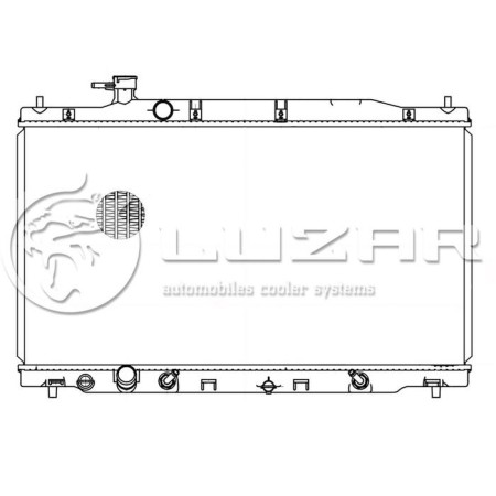 Cr-V cooling radiator (06-) 2.4i Honda 19010-RZA-A51, LUZAR LRC 231ZA-1