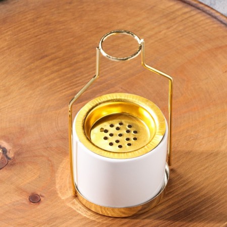 Supply for incense powder and cones "bottle", white, 16.5x8.5x3 cm-1