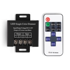 Ambrella Controller Dimmer for single -color LED ribbons with a radio remote control 2.4G 30A 12V 360W/ 24V 720W GS11051