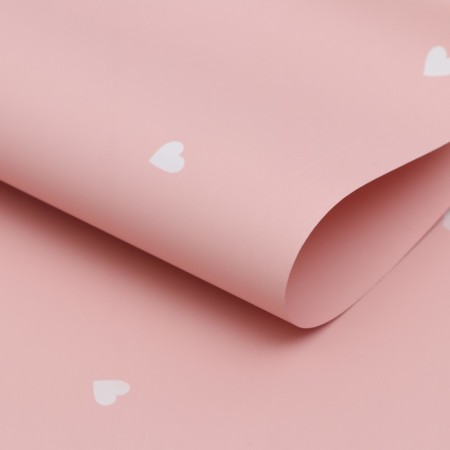 Film in sheets, 58 x 58 ± 5% cm, “hearts”, pale first-patch, 65 μm-1