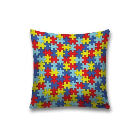 Decorative pillowcase "Color puzzles", on a zipper, size 45x45 cm
