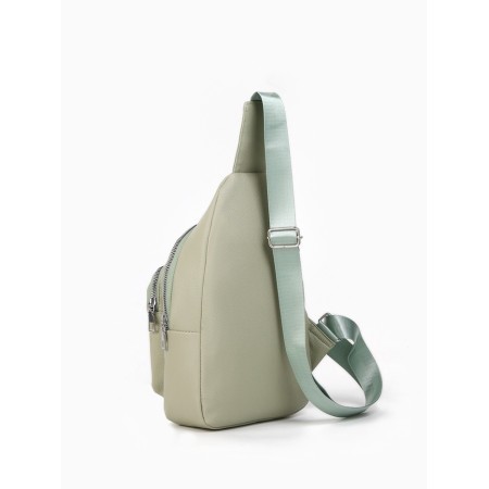 Backpack-sling, 18*5.5*29 cm, lightning department, 1 n/pocket, green-3