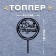 Topper "Happy Birthday", circle, black color
