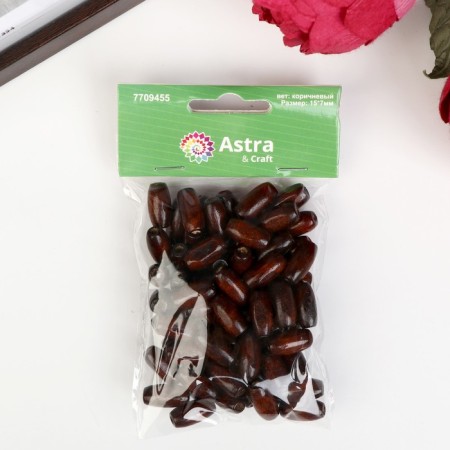 Set of wooden beads, 15x7mm, 70pcs/pack, cent-3