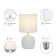 RIVOLI SHERON 1CHA14, 40 W -white ceramics with a lampshade