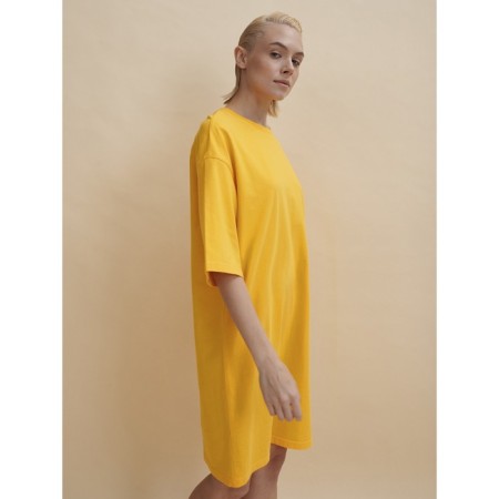 Female dress, size l, yellow color-2