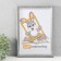 Photo frame Plastic "Vintage" 21x30 cm, frosty silver
