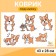 Rug for a bowl "Pigger" 43 x 28 cm "dog emotions"