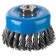 Cup brush "Bison" 35277-100_z02, twisted, steel, wicker bunches 0.8 mm, M14x100 mm