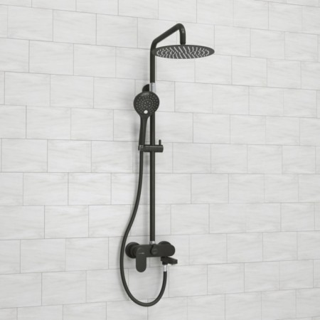 The shower system wasserkraft a174.258.078.cb, tropical shower, shower, black-1