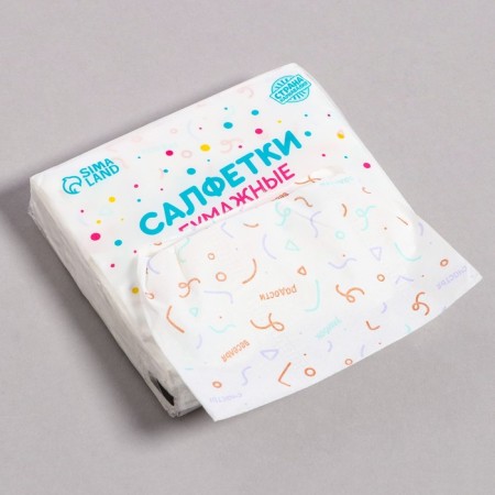 Paper Napkins "Fun" 60 pcs in a bag, 3 layers-5