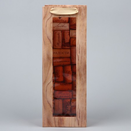 Gift package for a bottle, packaging, “wishes”, 36 x 13 x 10 cm-1