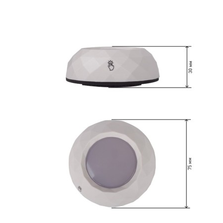Pushlite SB-508 Moon with a touch off. and self -adhesive surface LM-3