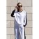 Female set: trousers, sweatshirts, size 54