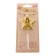 Candle in the cake on the skewer "Air ball. Star", number 5, 5.5 cm, gold