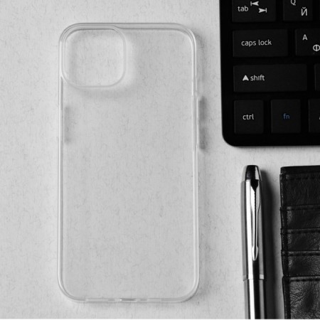 Hoco case for iPhone 14, TPU, reinforced window under the camera, transparent-2