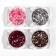Sparkles for decor, large/small, set 4 jars, multi -colored