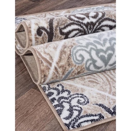 Rectangular carpet Merinos Valencia Deluxe, size 150x300 cm, color Cream-Brown-2