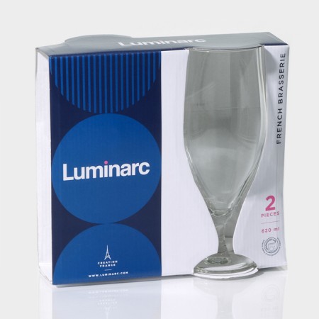 A set of glass fuepers for beer "French restaurant", 620 ml, 2 pcs-5