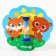 Baby cloth for teeth for teeth on a suction cup "Forest Friends", 3 minutes