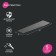 Shelf IDDIS Slide Slibs00i44, 400x112x37 mm, black, stainless steel