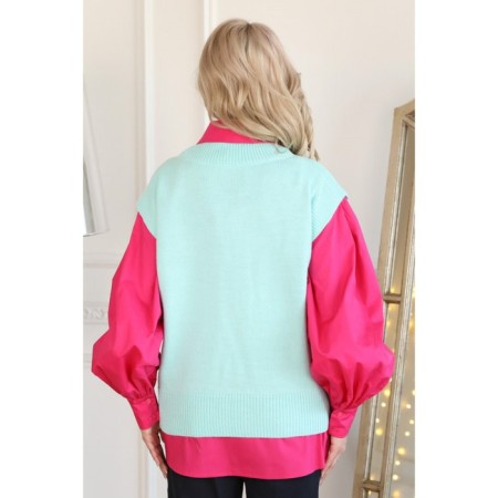 Women's vest, size 46, mint color-5