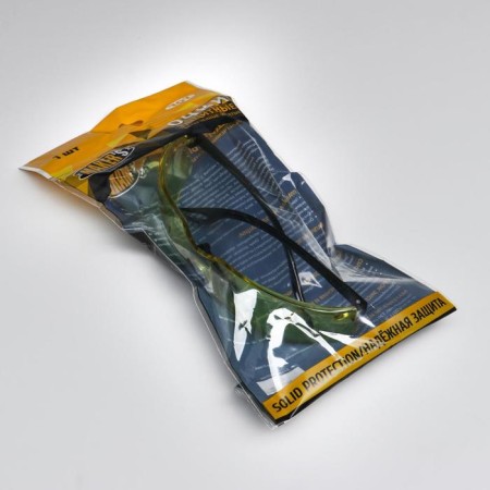 Open -type protective glasses yellow-2