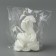 New Year 2025! Interior candle “New Year's collection: snake on coins”, white, 78 x 61 x 52