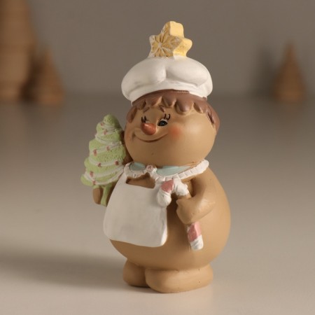Souvenir Polystone "Snowman-Condic with gingerbread gingerbread" MIX 6.5x5x10 cm-4