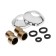Bath mixer "TsS-SM" EP400023, single-leaf, wall, with shower set, chrome